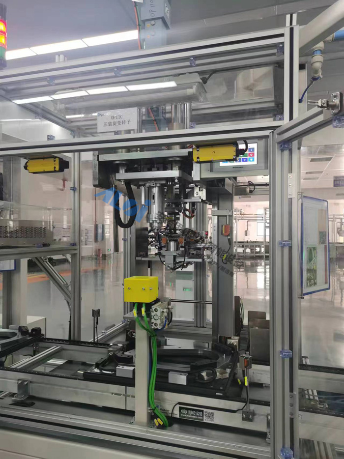 轉子通電自動找零點旋變片自動上料壓裝