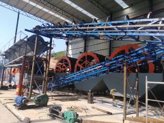 江西1000t/h砂包土洗沙设备生产现场
